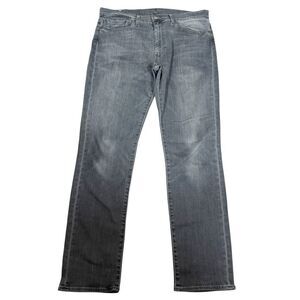 Levi's 511 Men’s Premium Big E Gray Wash Faded Slim Fit Denim Jeans Size 36X34